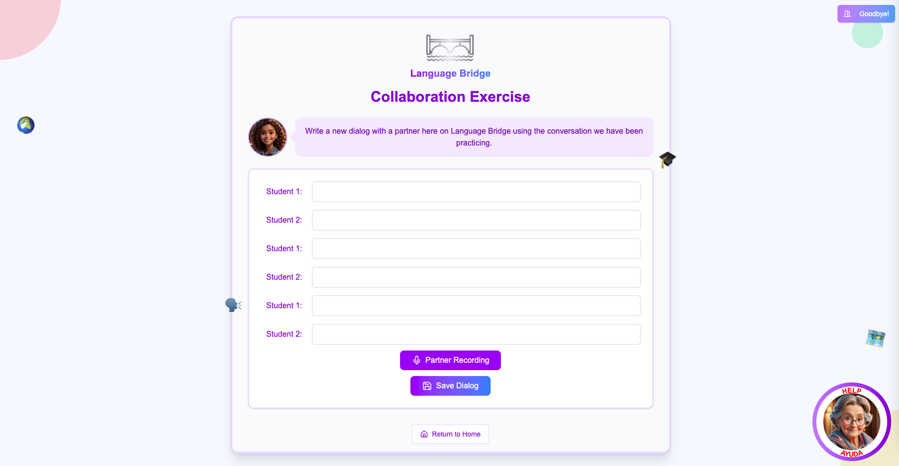 Collaborative dialogue creation